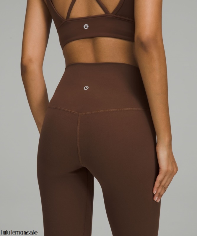 Lululemon Damen DELULU210 | Ausrichten High-rise Crop 23 Dark Olive